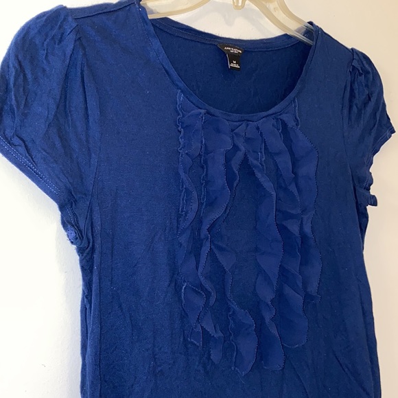 Ann Taylor Medium Blue Blouse - Picture 2 of 4